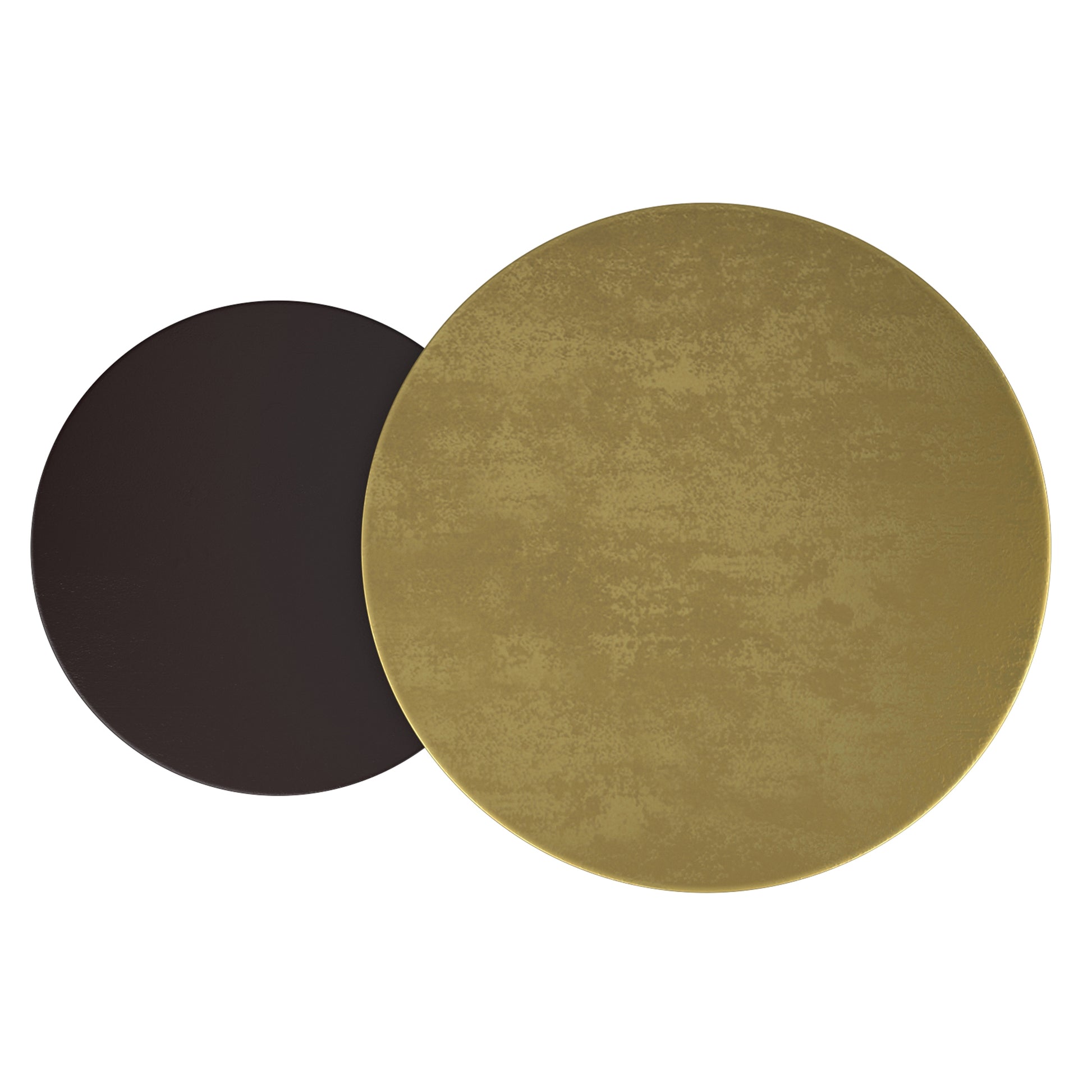 Adira 2-Piece Nesting Coffee Table Set - Antique Gold and Black-DECOROLALA