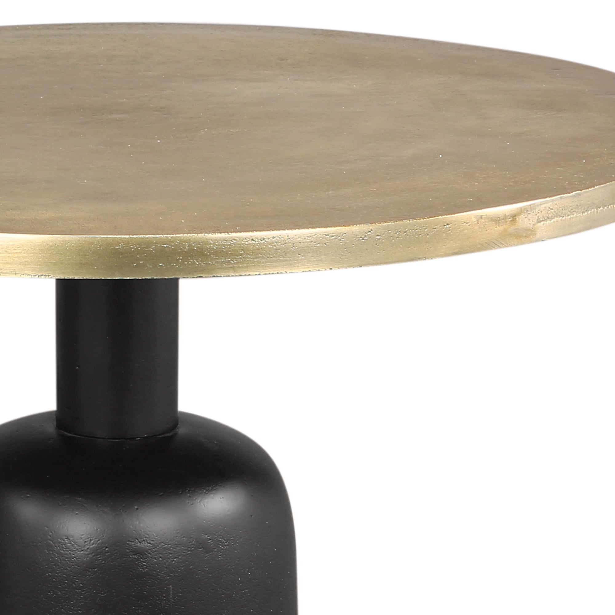 Adira 2-Piece Nesting Coffee Table Set - Antique Gold and Black-DECOROLALA