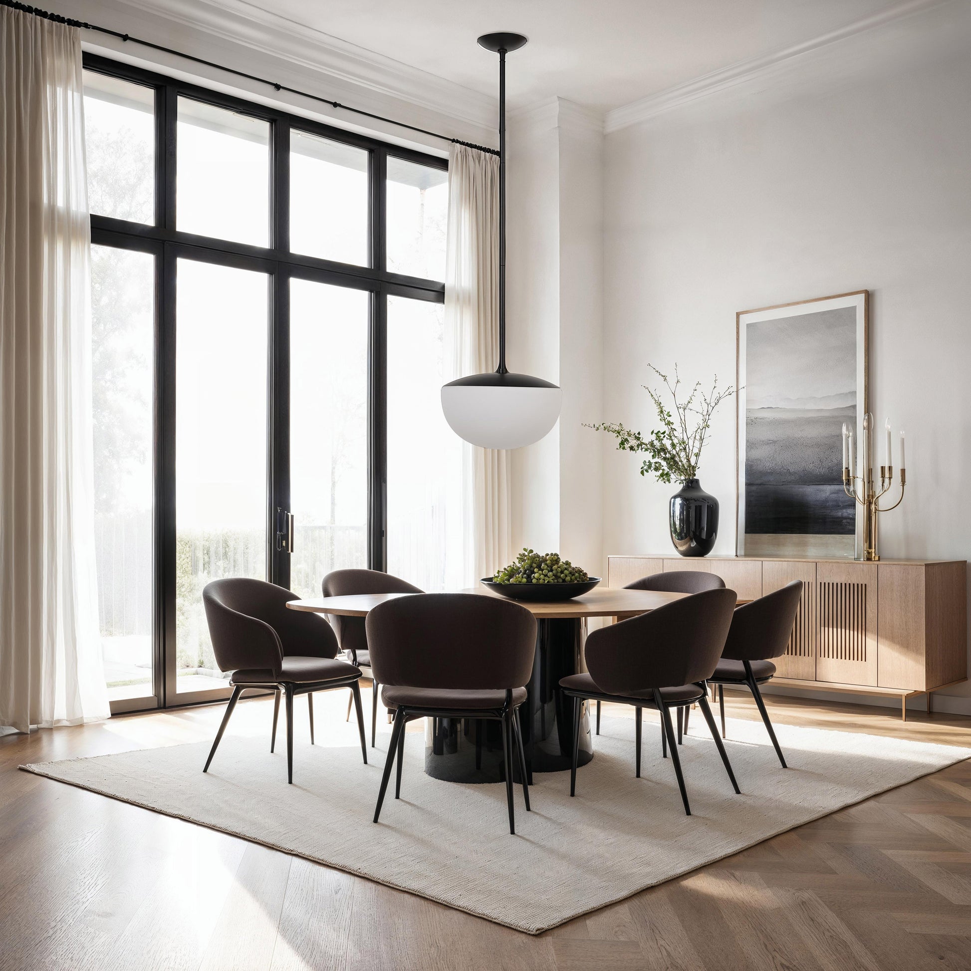 Aditi 71" Height Ceiling Fixture, Milk White-Ceiling Fixture-DECOROLALA