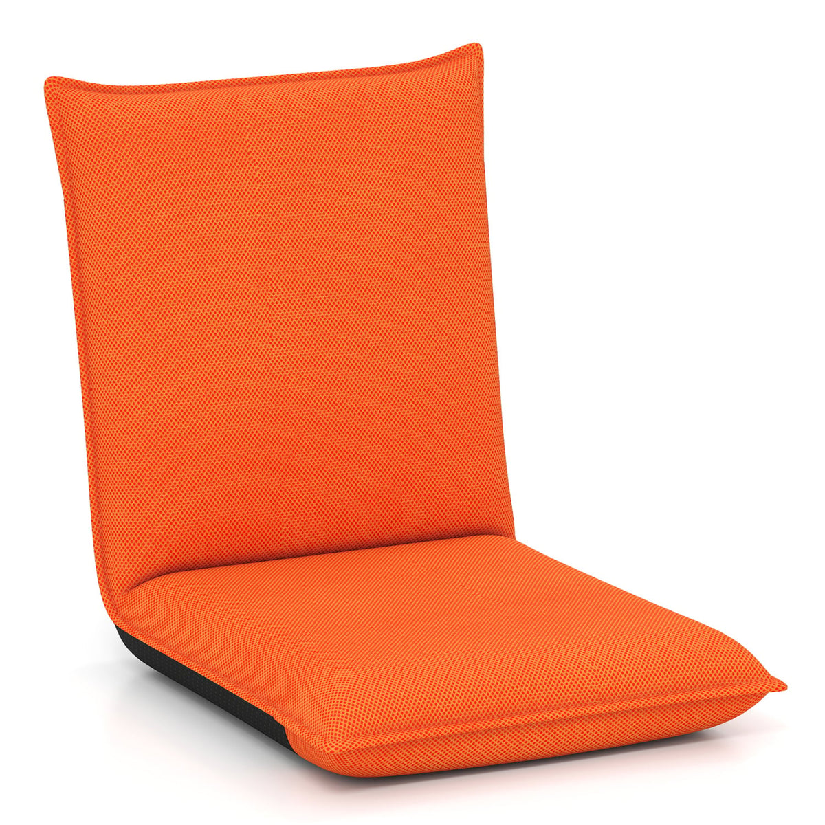 Adjustable 6 Positions Folding Lazy Man Sofa Chair Floor Chair-Orange-Floor Chairs-DECOROLALA