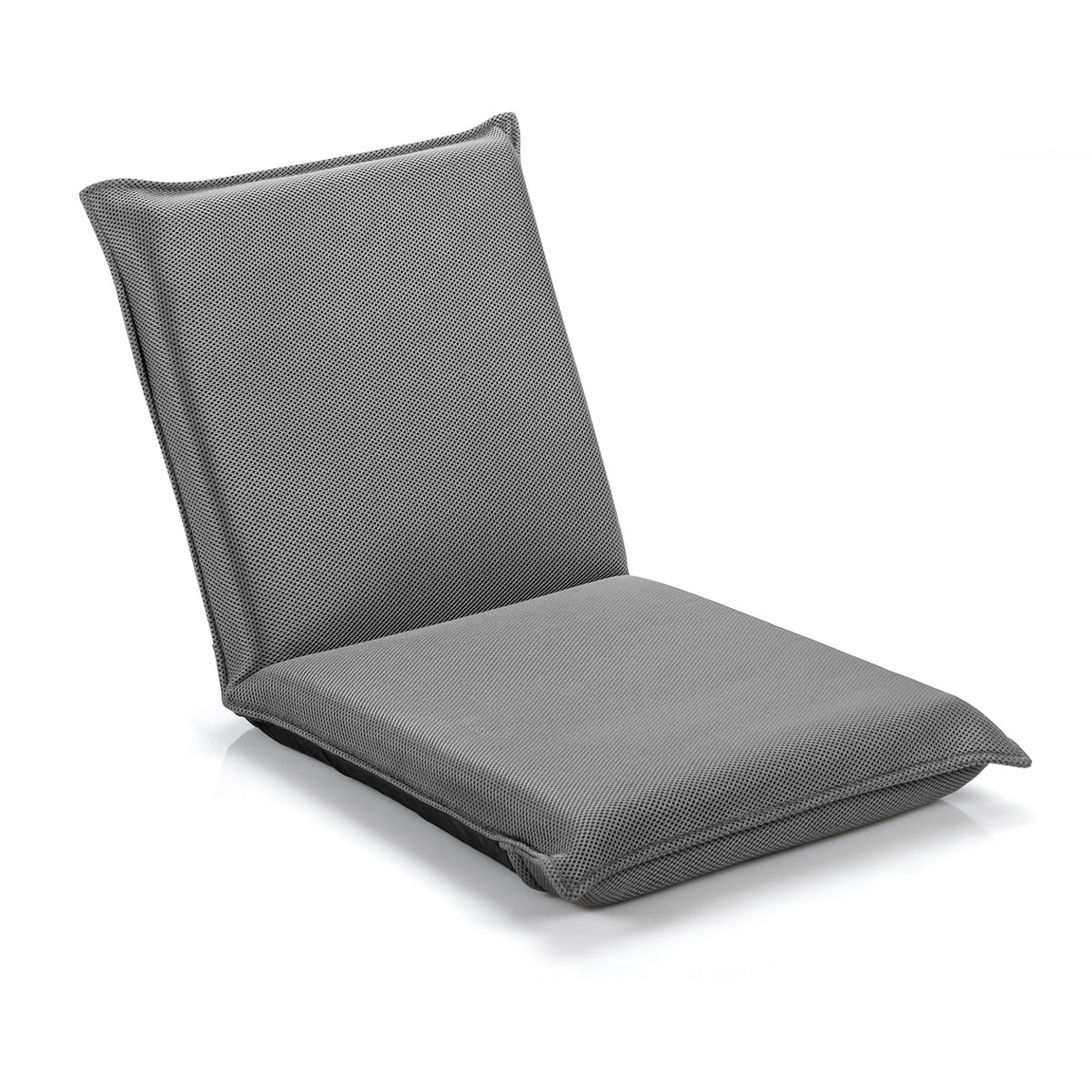 Adjustable 6 positions Folding Lazy Man Sofa Chair Floor Chair-Gray-Floor Chairs-DECOROLALA