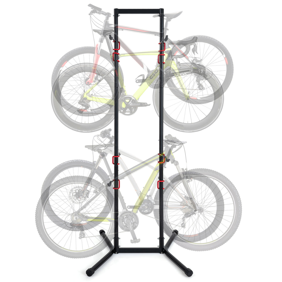 Adjustable Bike Storage Rack with Vertical Stand for 4 Bikes and Garage-Garages-DECOROLALA