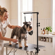 Adjustable Dog Grooming Arm with Clamp and 2 Loops - Black-Dogs-DECOROLALA