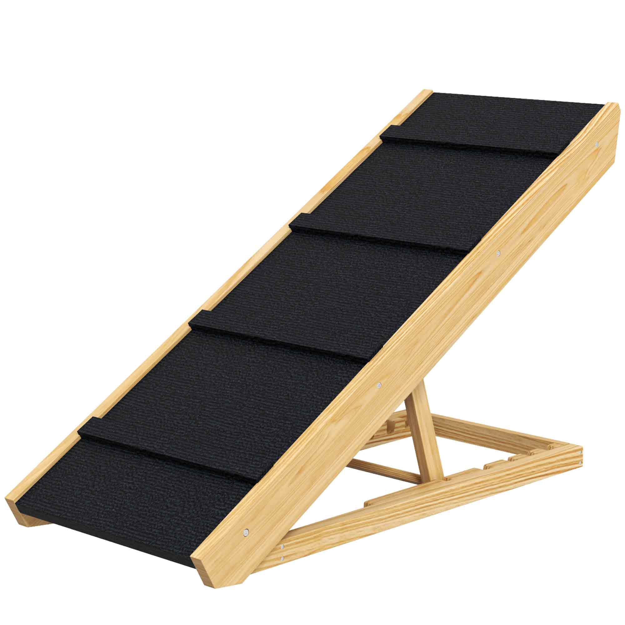 Adjustable Dog Ramp for Bed, Sofa, with Non-Slip Surface, Folding Dog Stair for Small, Medium, Large Dogs-Dogs-DECOROLALA