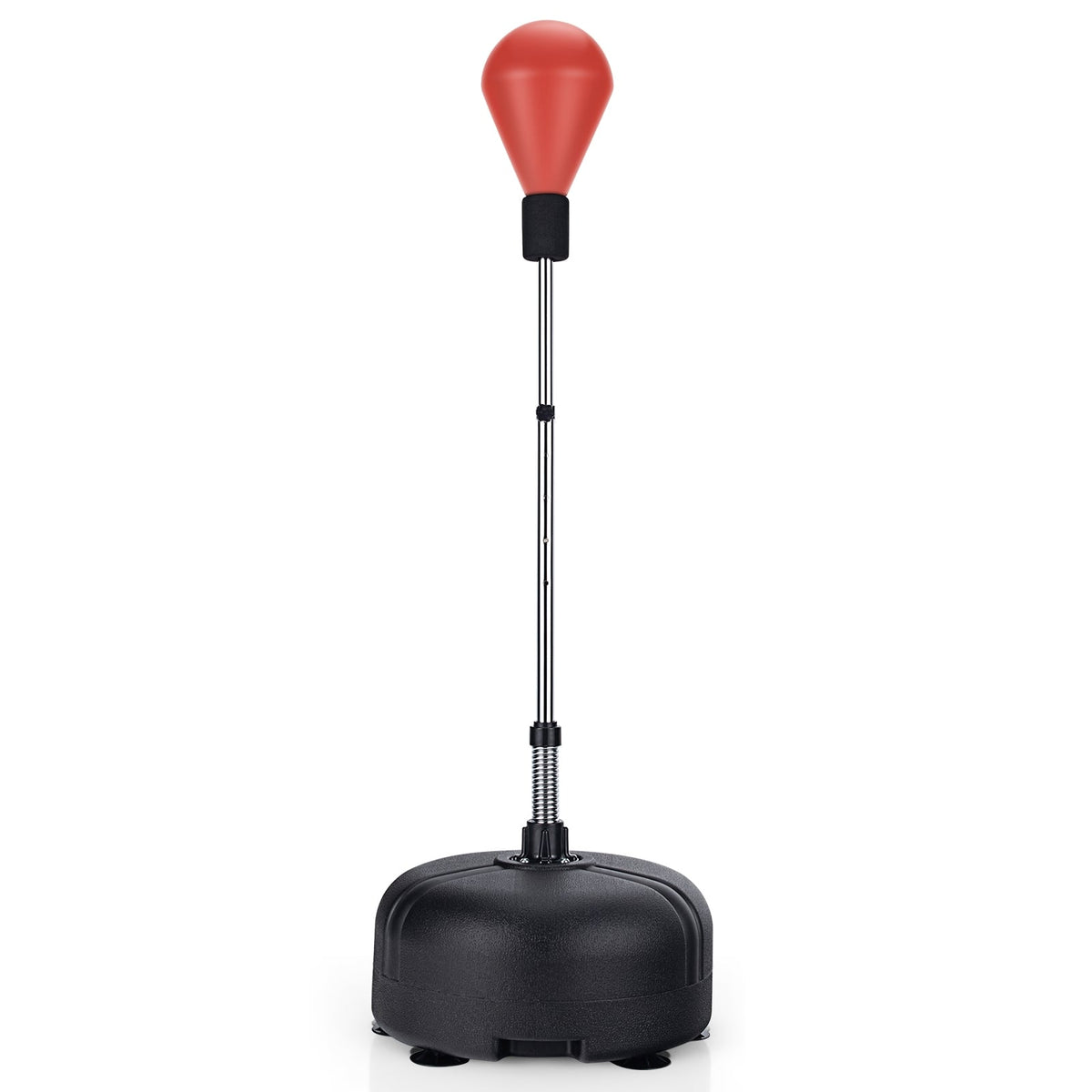 Adjustable Freestanding Punching Bag with Boxing Gloves-Red-Boxing & Martial Arts-DECOROLALA
