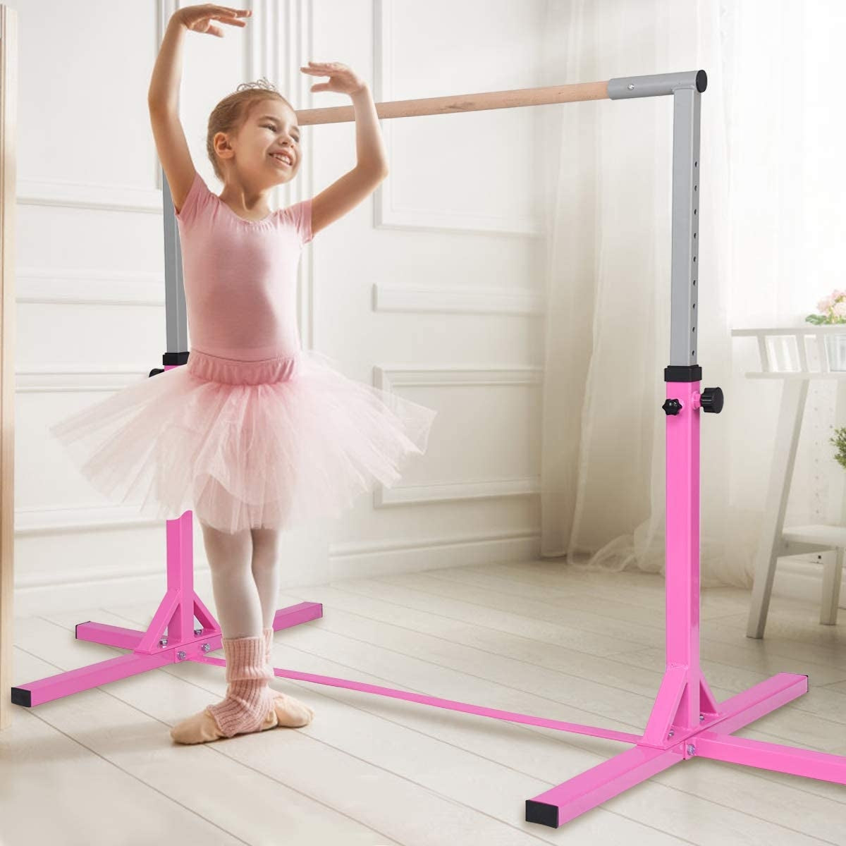Adjustable Gymnastics Bar Horizontal Bar for Kids