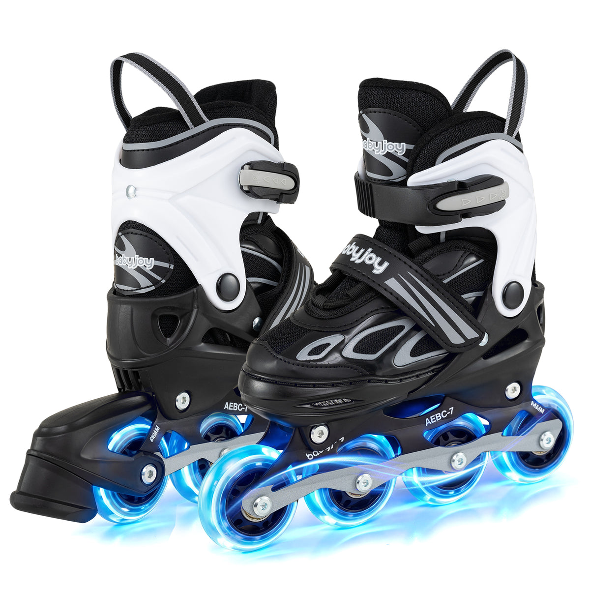 Patins inclinés réglables pour enfants, garçons et filles de 5 à 14 ans