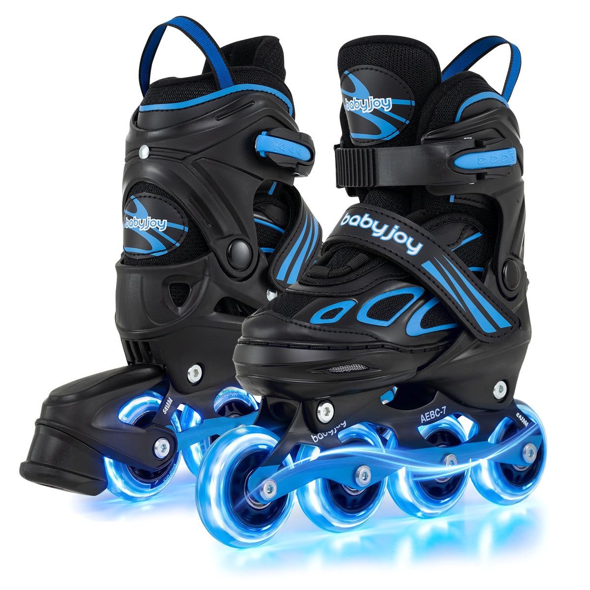 Patins inclinés réglables pour enfants, garçons et filles de 5 à 14 ans