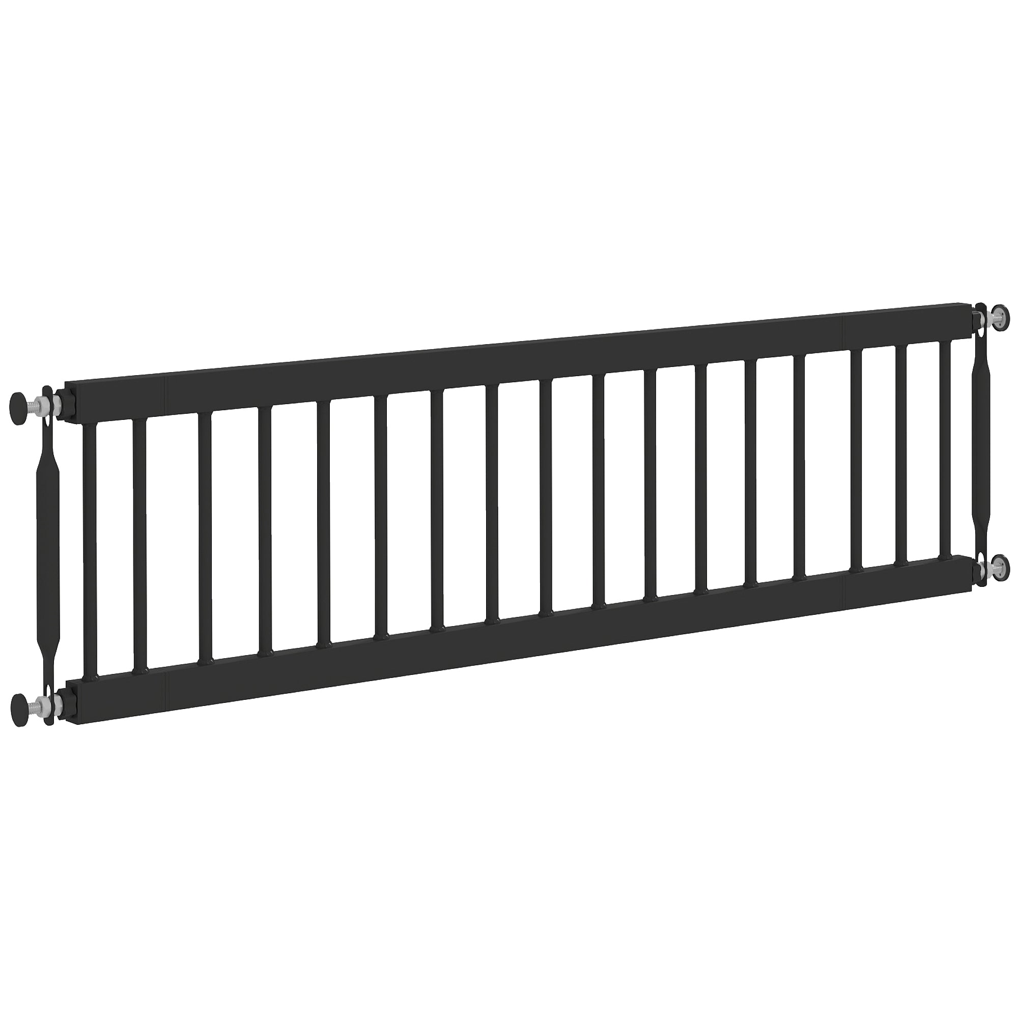 Adjustable Step-Over Pet Gate for Toy Dogs - 26"-37" W Black-Dogs-DECOROLALA