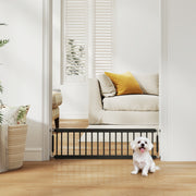 Adjustable Step-Over Pet Gate for Toy Dogs - 26"-37" W Black-Dogs-DECOROLALA