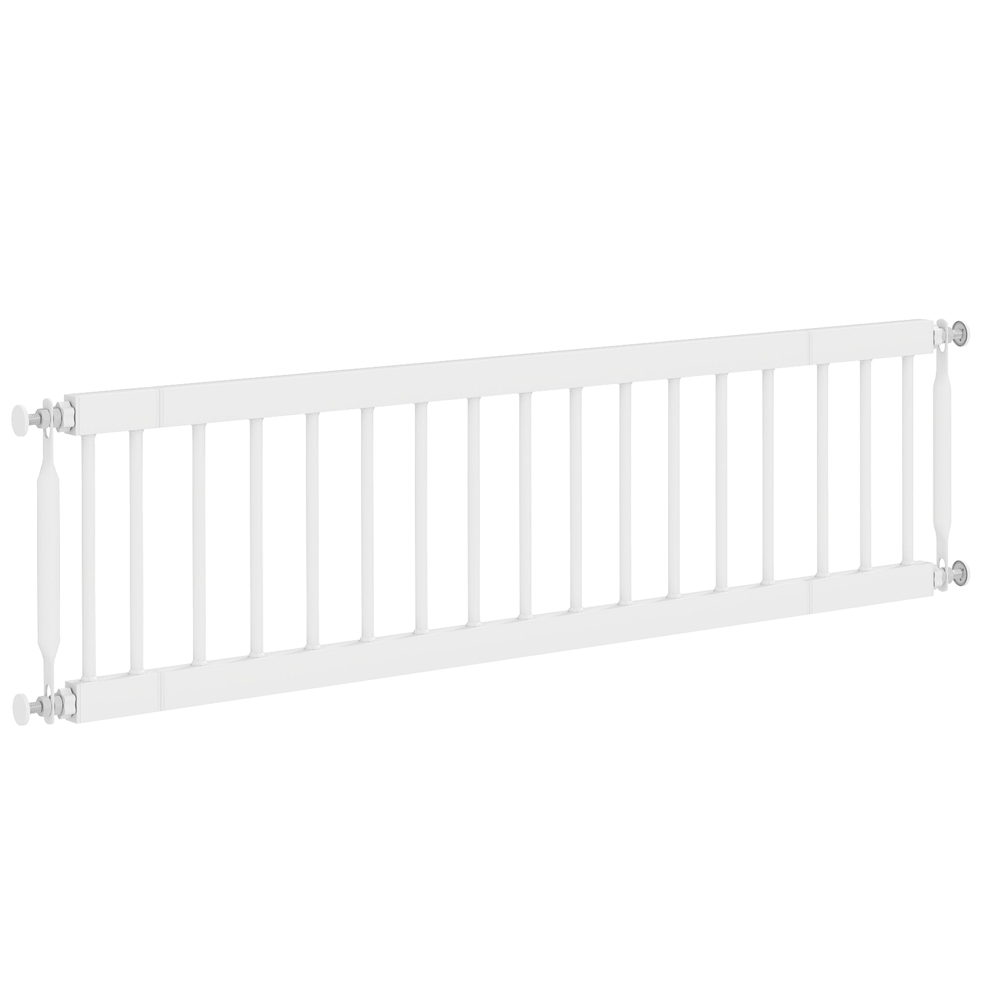 Adjustable Step-Over Pet Gate for Toy Dogs - 26"-37" W White-Dogs-DECOROLALA