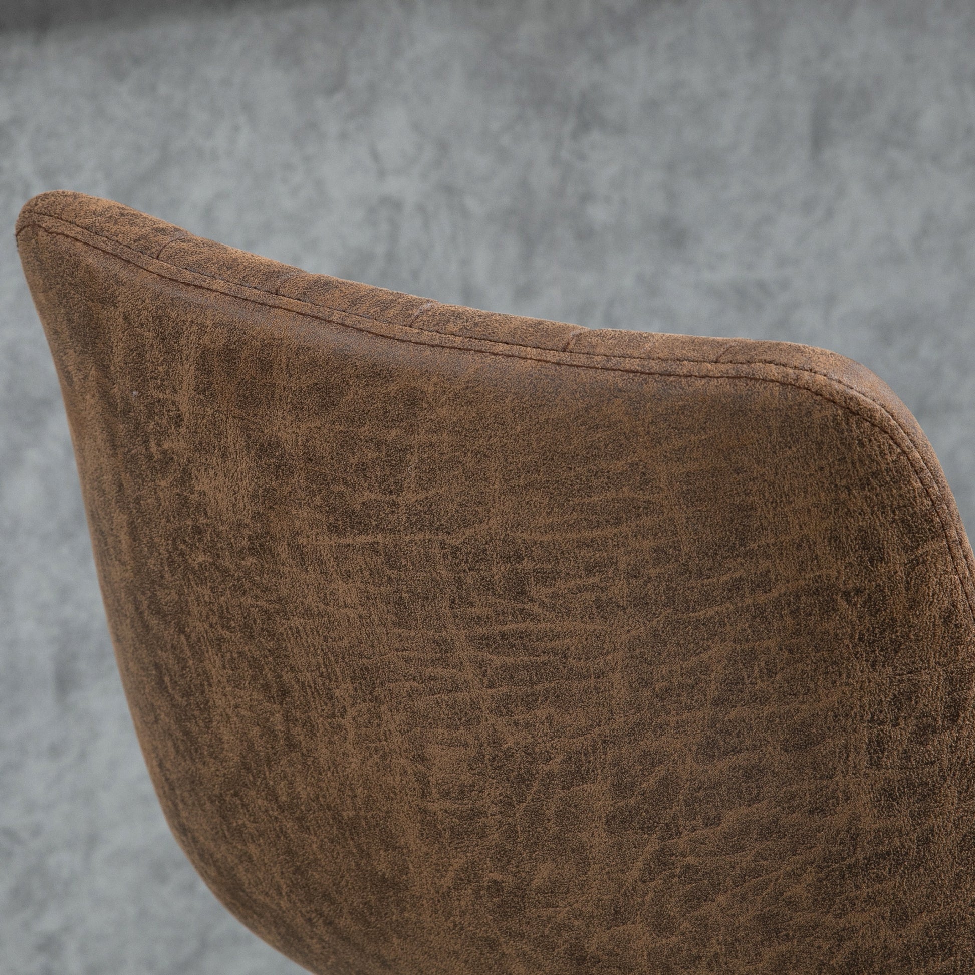 Adjustable Swivel Bar Stools - Set of 2 Brown Leathaire-Home Furnishings > Kitchen & Dining Furniture > Bar Stools-DECOROLALA