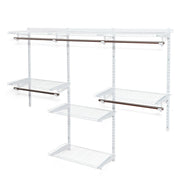 Adjustable Wall Mounted Closet Rack System with Shelf-Clothing & Closet Storage-DECOROLALA