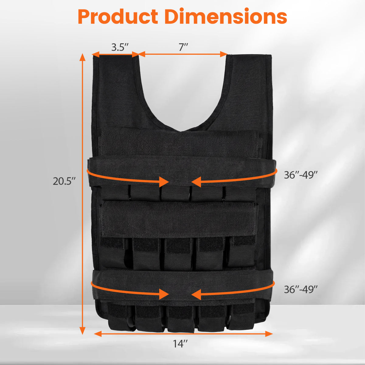 Adjustable Weighted Vest for Men and Women with Removable Iron Weights-66 lbs and M Size-Weight Lifting Accessories-DECOROLALA