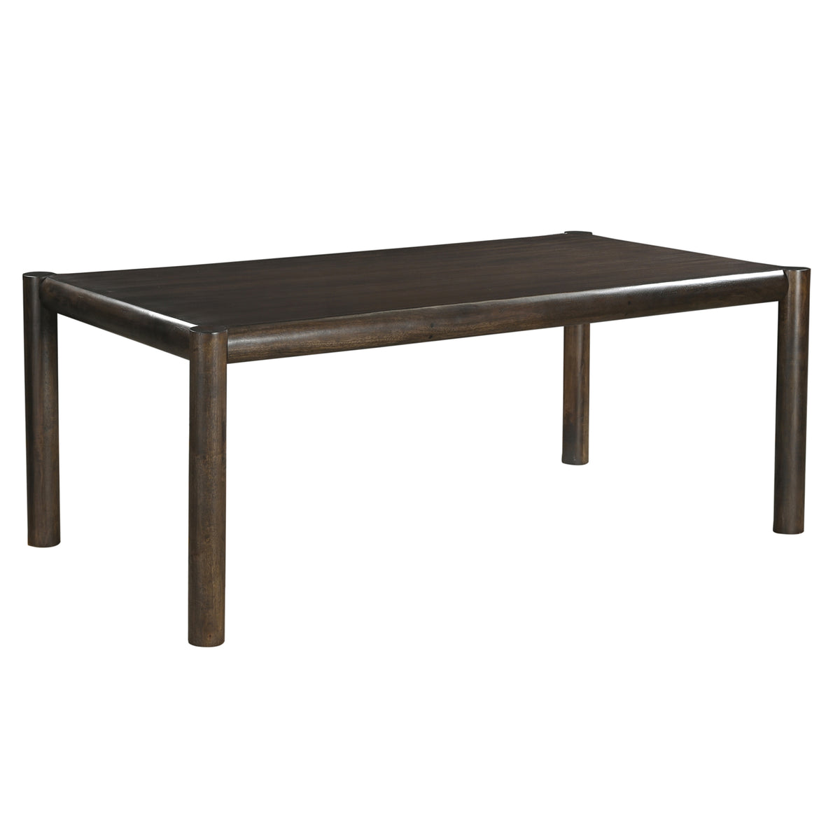 Advik Bexley 7-Piece Mango Wood Dining Set - Black/Walnut-Dining Room Sets-DECOROLALA
