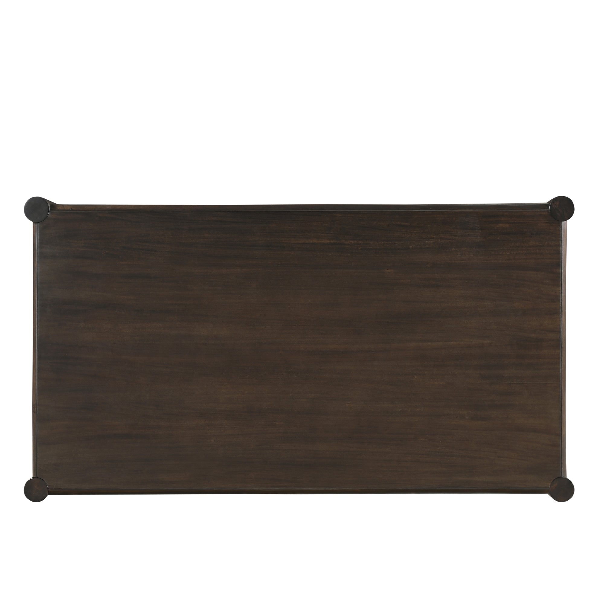 Advik Celest 7-Piece Mango Wood Dining Set - Brown Faux Leather-DECOROLALA