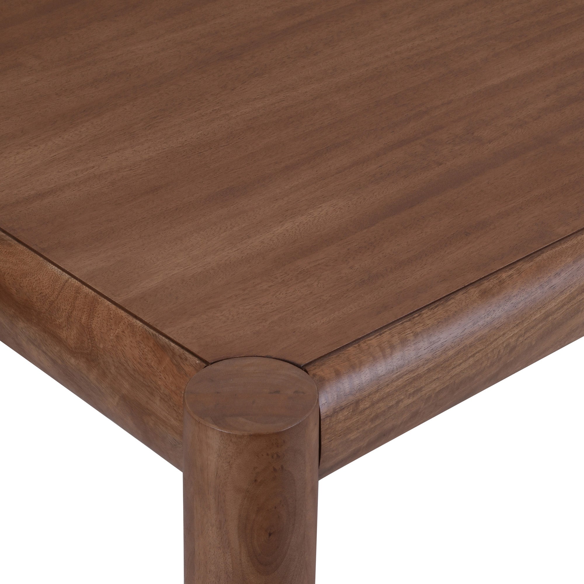 Advik Mango Wood Console Table - Walnut Mid-Century Modern-DECOROLALA