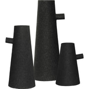 Aflynta Indoor Iron Vase, Matte Black-Vase-DECOROLALA