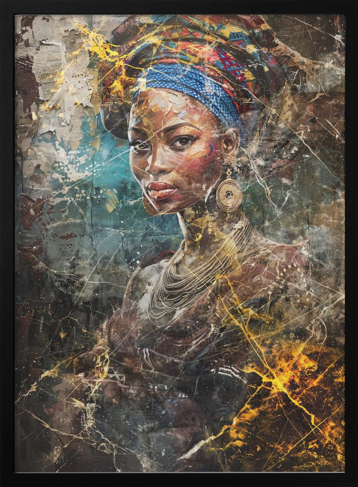 African Art Illustration Wall Art 067-canvas-DECOROLALA