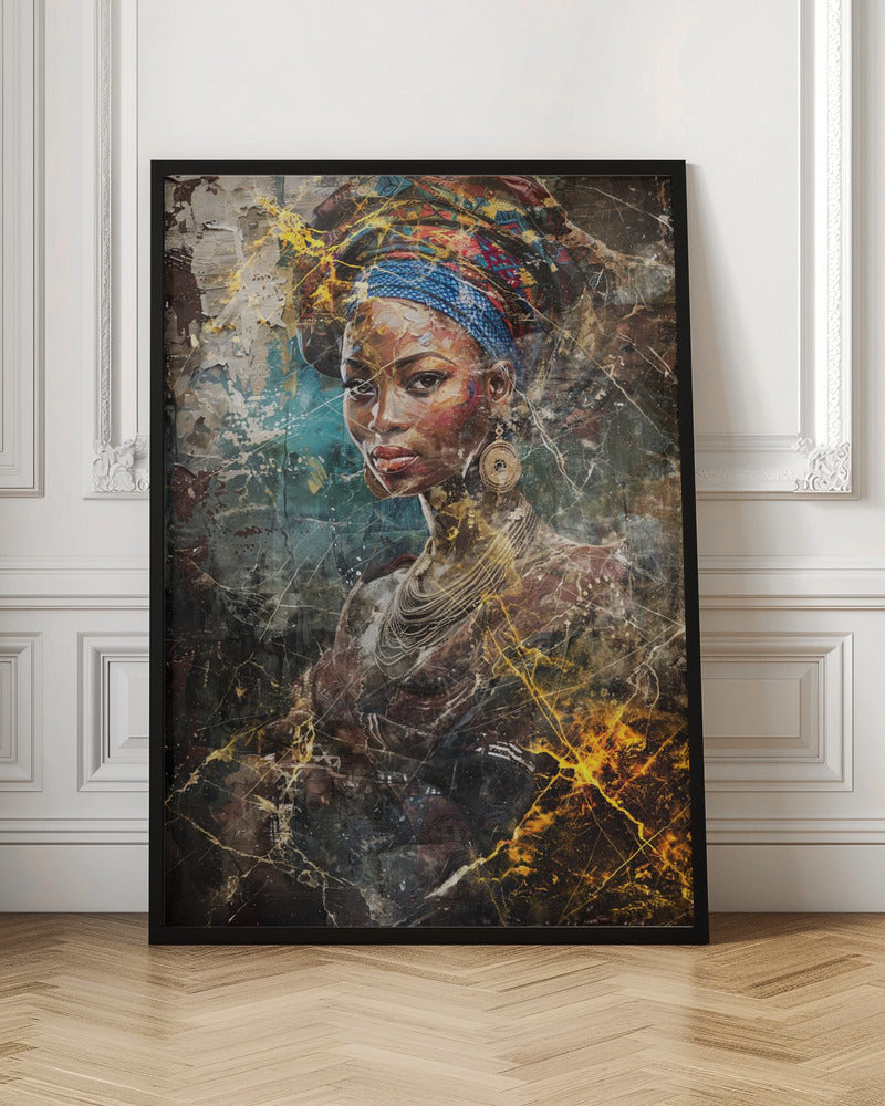 African Art Illustration Wall Art 067-canvas-DECOROLALA