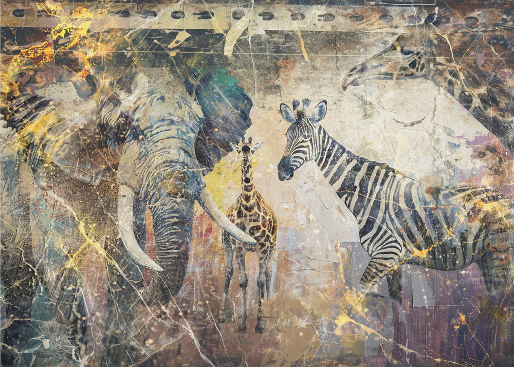 African Art Illustration Wall Art by Rafal Kulik-canvas-DECOROLALA
