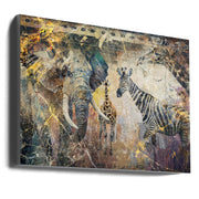 African Art Illustration Wall Art by Rafal Kulik-canvas-DECOROLALA
