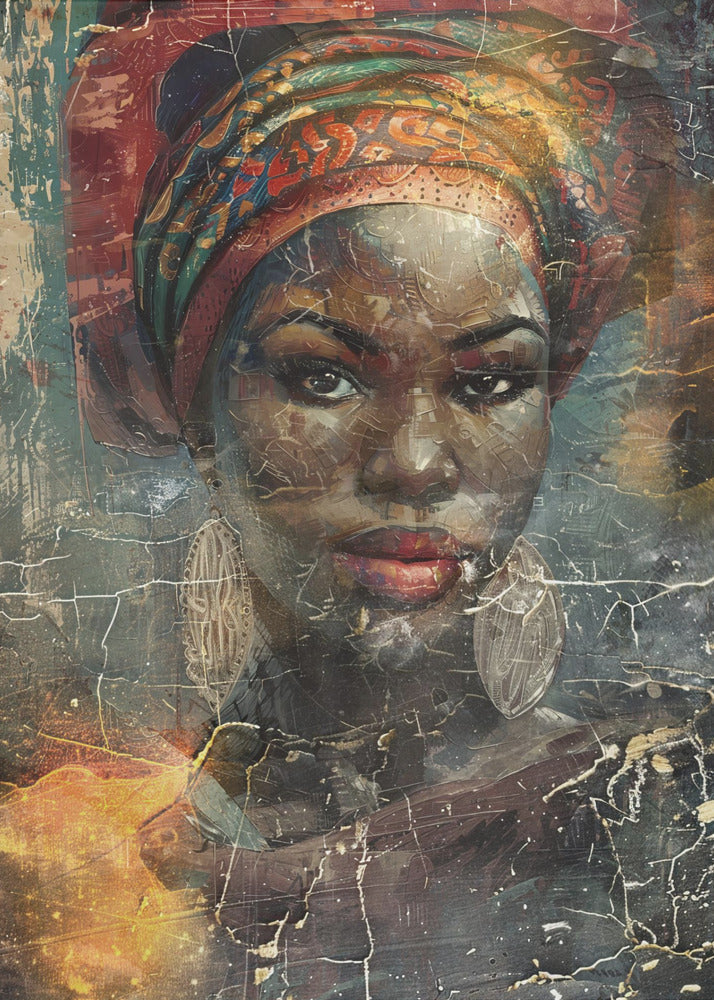 African Art Illustration Wallart 068-canvas-DECOROLALA