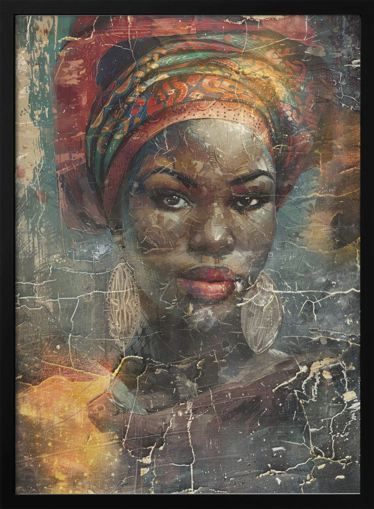 African Art Illustration Wallart 068-canvas-DECOROLALA