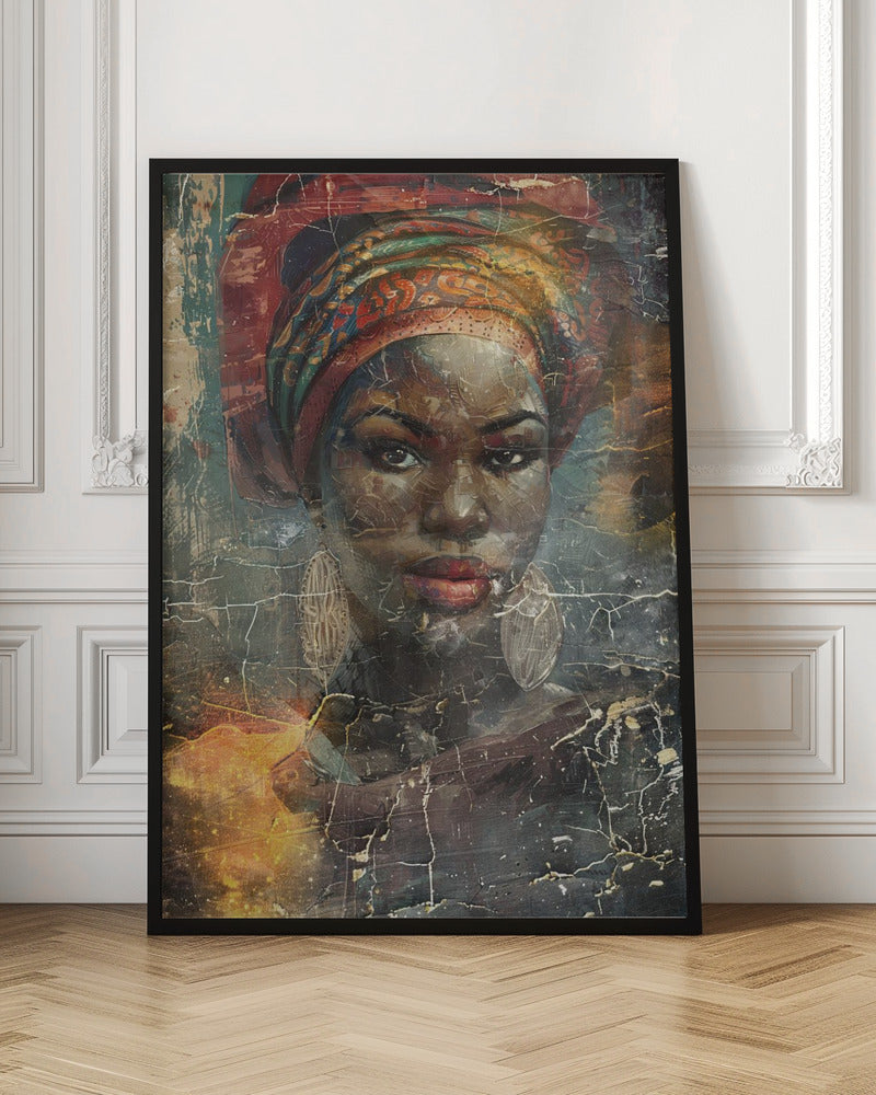 African Art Illustration Wallart 068-canvas-DECOROLALA