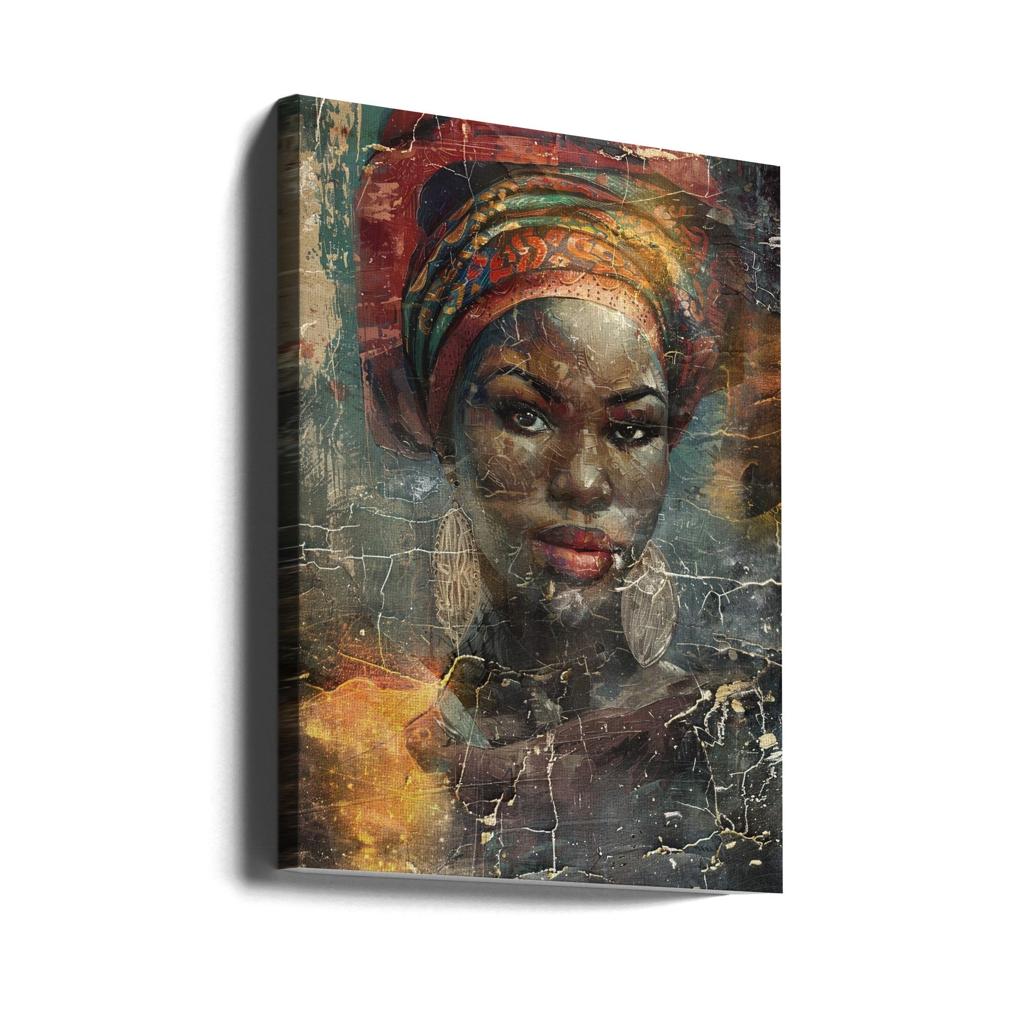 African Art Illustration Wallart 068-canvas-DECOROLALA