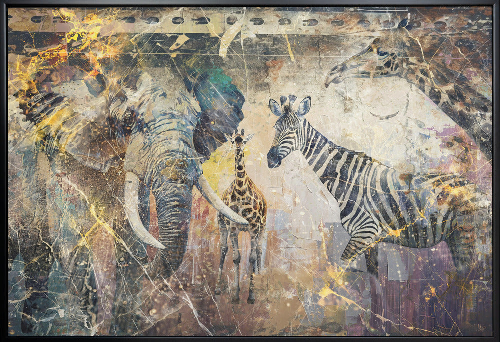 African Art Illustration Wallart 113-canvas-DECOROLALA