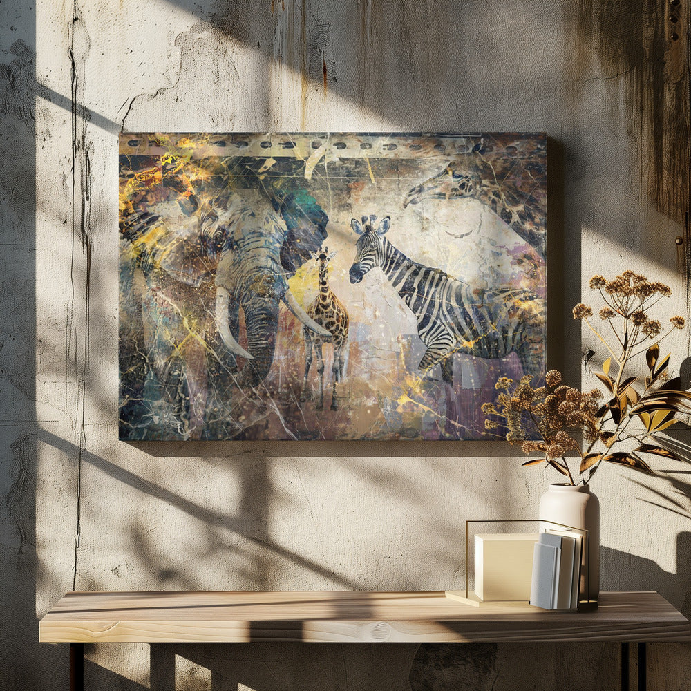 African Art Illustration Wallart 113-canvas-DECOROLALA