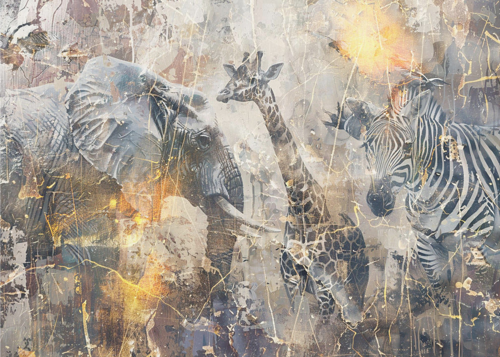 African Art Illustration Wallart 114-canvas-DECOROLALA