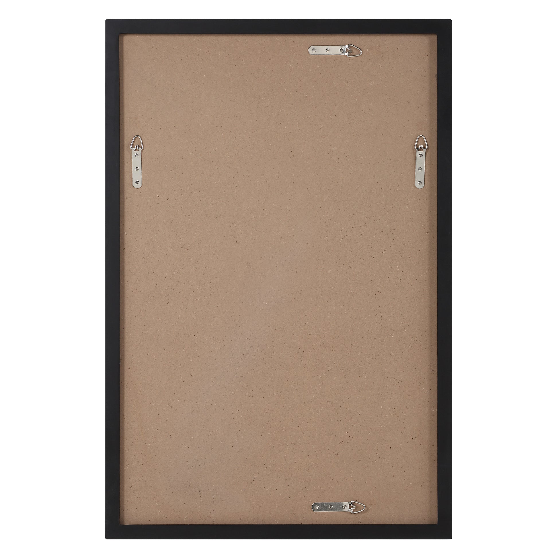 Agata 36" H x 24" W Wall Mirror, Black-Mirror-DECOROLALA