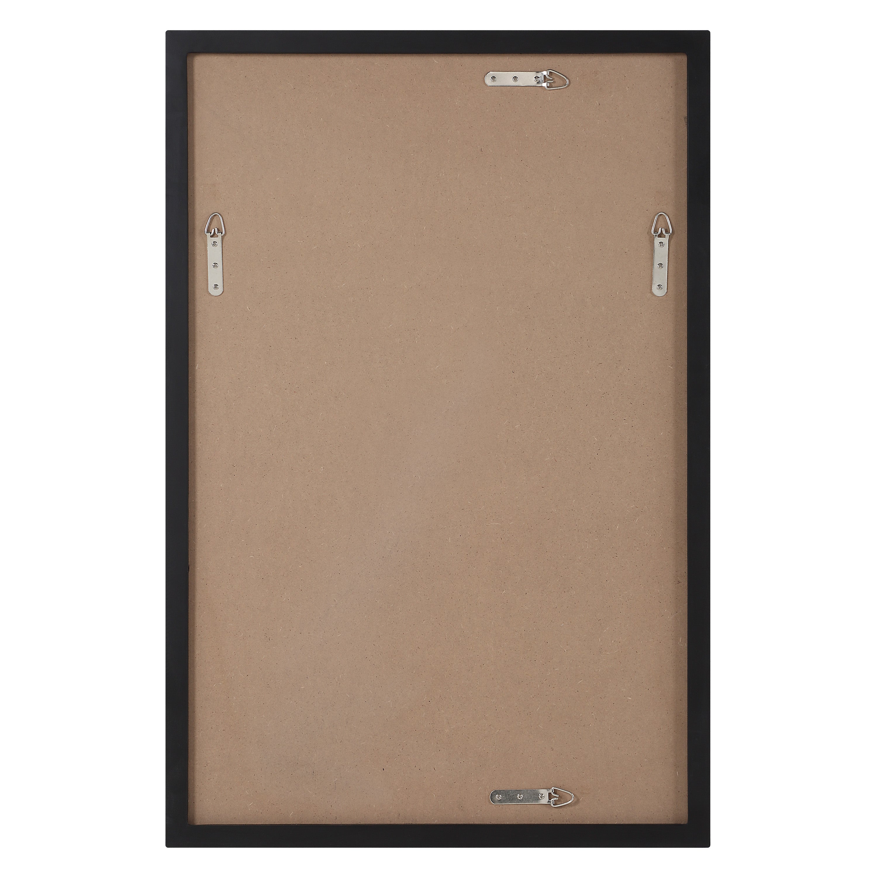 Agata 36" H x 24" W Wall Mirror, Black-Mirror-DECOROLALA