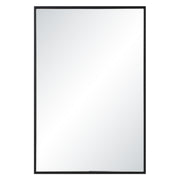 Agata 36" H x 24" W Wall Mirror, Black-Mirror-DECOROLALA