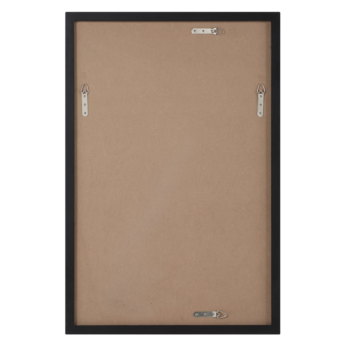 Agata 36" H x 24" W Wall Mirror, Black-Mirrors-DECOROLALA