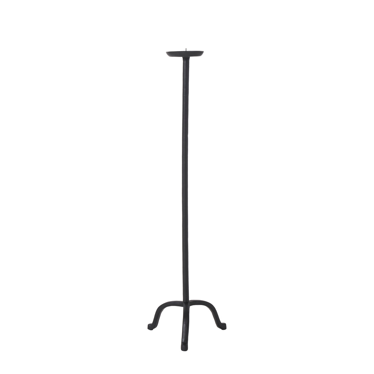 Agra Candle Holder, Matte Black-Candle Holders-DECOROLALA