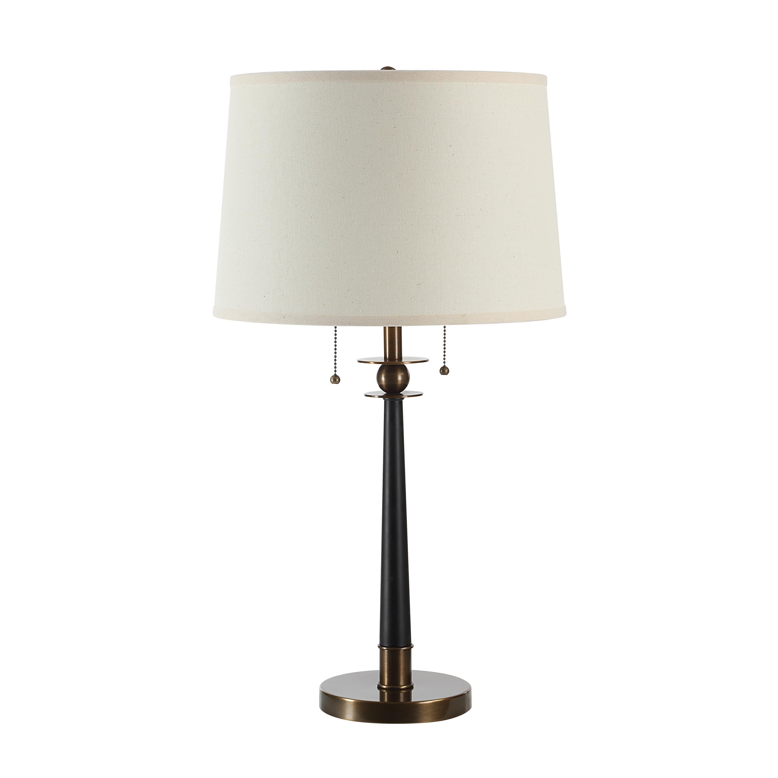 Agrinio 29" Table Lamp, Black/Brass-Table Lamp-DECOROLALA