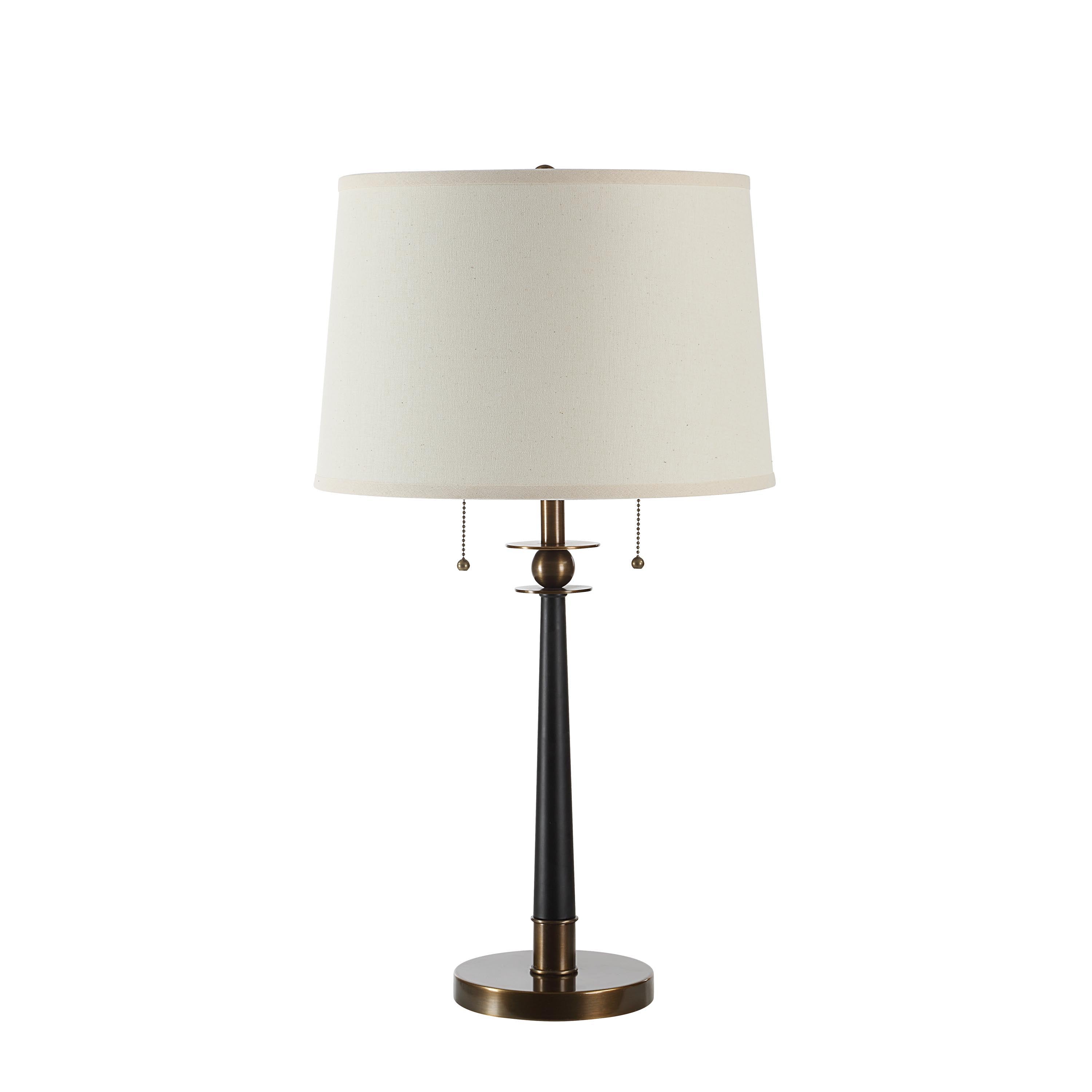 Agrinio 29" Table Lamp, Black/Brass-Table Lamp-DECOROLALA