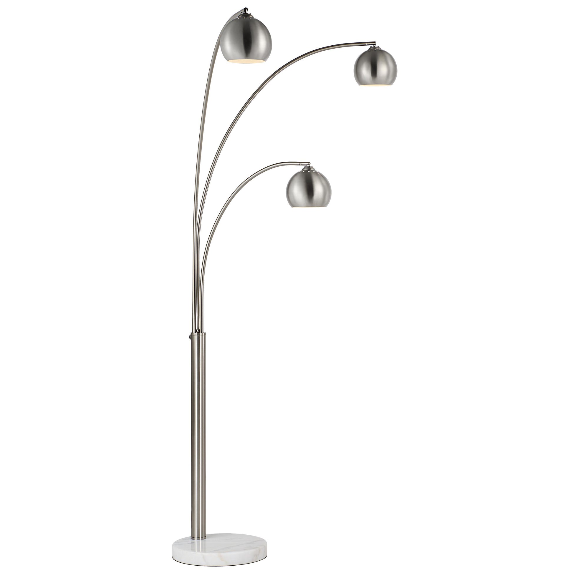 Aguillard 87.5" Floor Lamp with 3 Dome Shades-Floor Lamp-DECOROLALA
