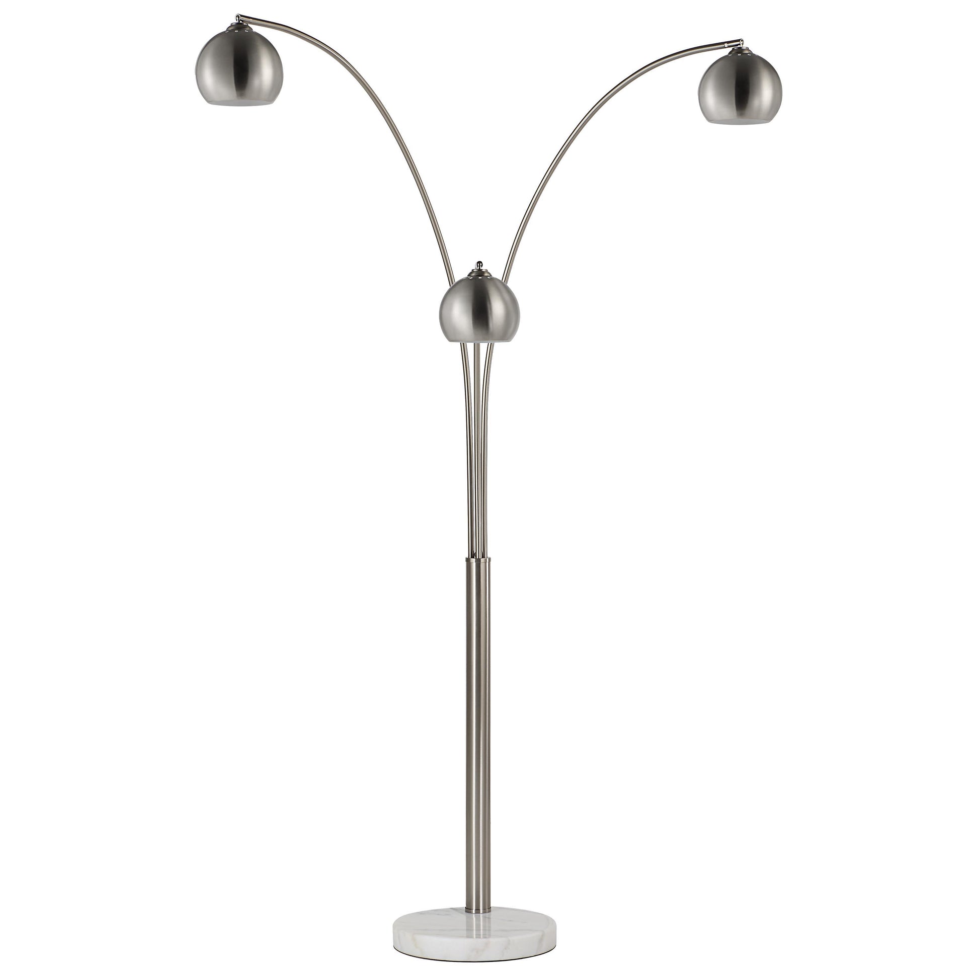 Aguillard 87.5" Floor Lamp with 3 Dome Shades-Floor Lamp-DECOROLALA