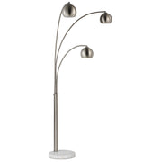 Aguillard 87.5" Height Floor Lamp, Grey-Floor Lamp-DECOROLALA