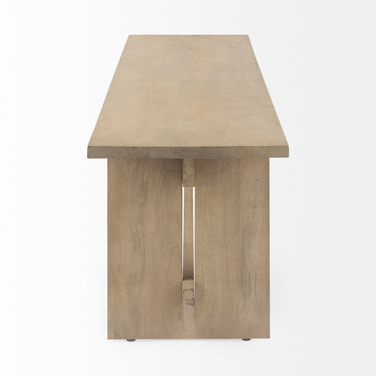Aida 18H Light Wood Dining Bench-Benches-DECOROLALA