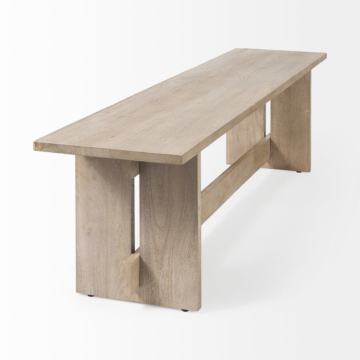 Aida 18H Light Wood Dining Bench-Benches-DECOROLALA