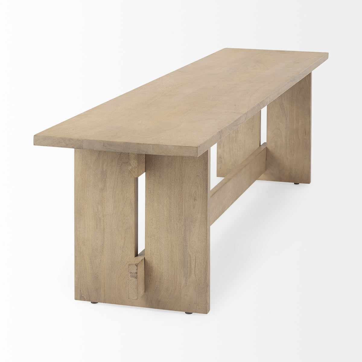 Aida 18H Light Wood Dining Bench-Benches-DECOROLALA