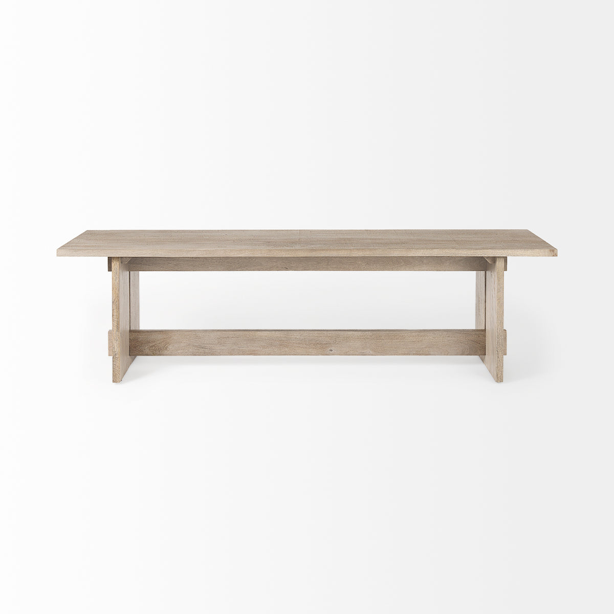 Aida 18H Light Wood Dining Bench-Benches-DECOROLALA
