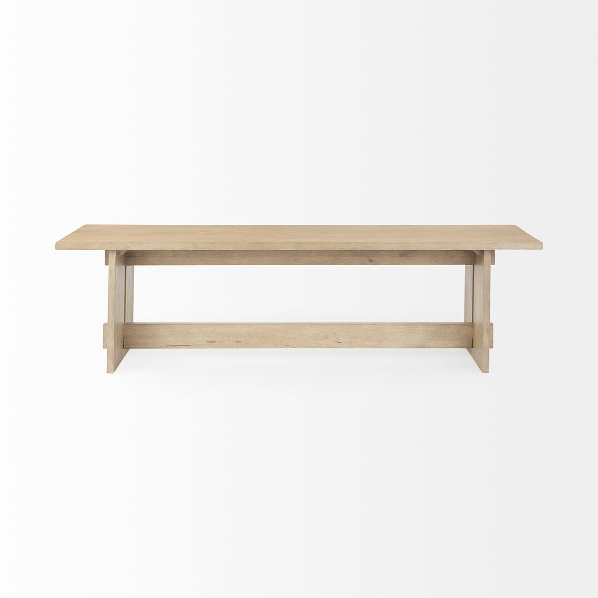 Aida 18H Light Wood Dining Bench-Benches-DECOROLALA