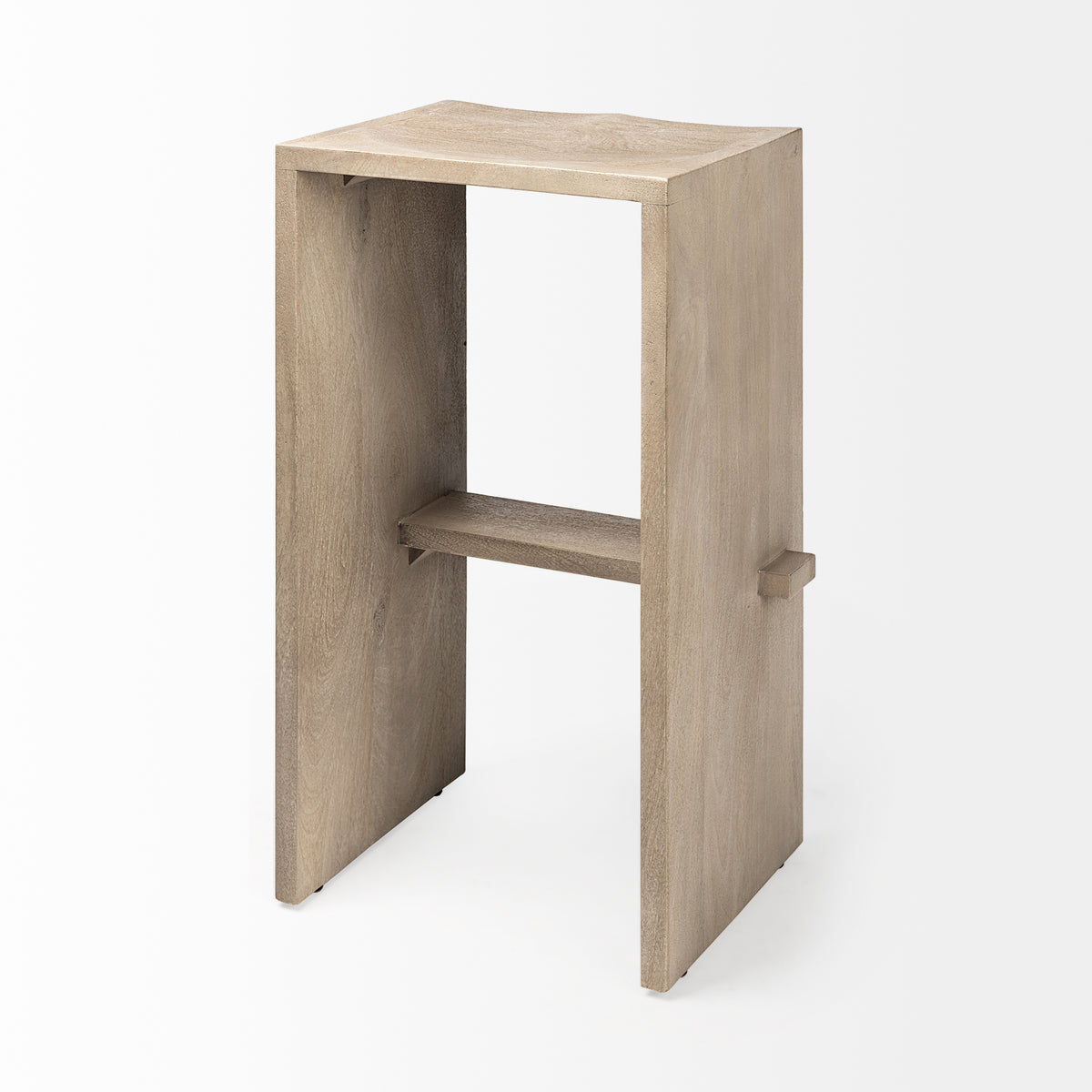Aida 30" Seat Height Light Wood Bar Stool-Bar Stools-DECOROLALA