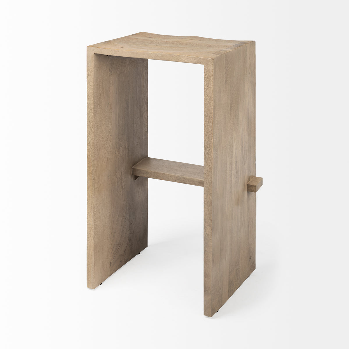 Aida 30" Seat Height Light Wood Bar Stool-Bar Stools-DECOROLALA